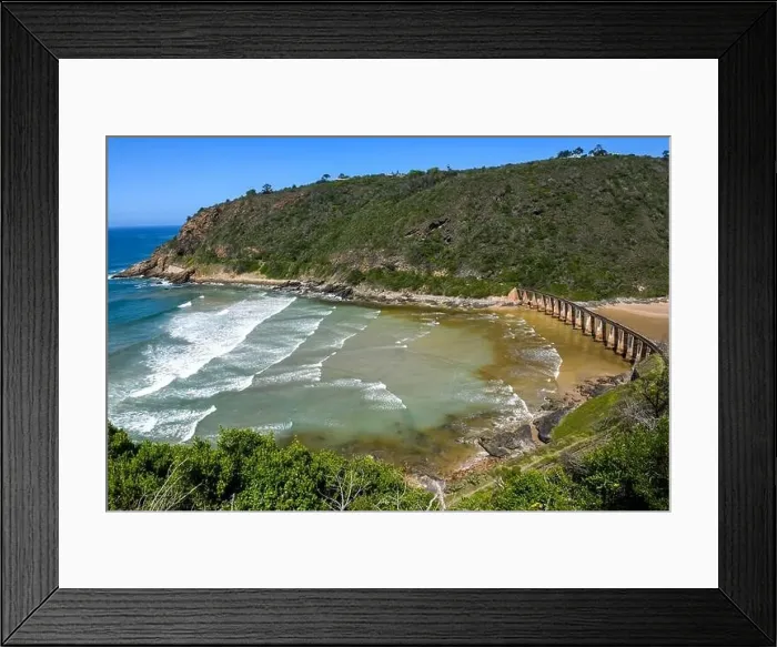 Framed Print : View the beach of Wilderness on South Africa Framed Print : View the beach of Wilderness on South Africa