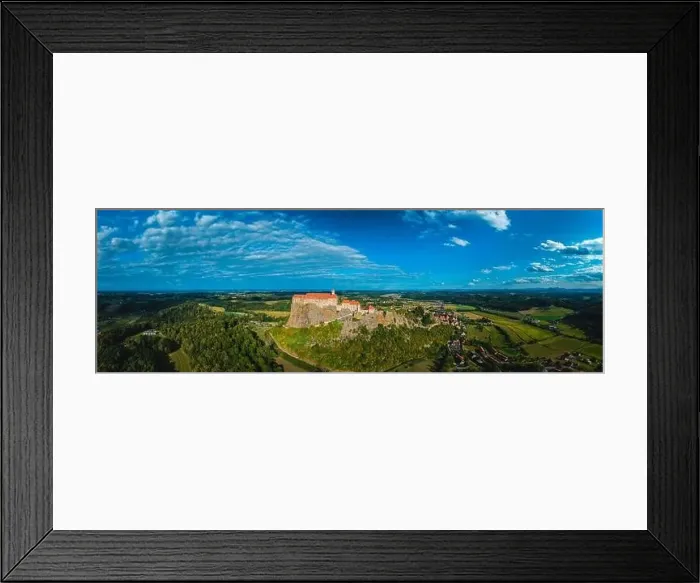 Framed Print : The Majestic Fortress of Riegersburg: A Bird's Eye View: Burg Riegersburg Framed Print : The Majestic Fortress of Riegersburg: A Bird's Eye View: Burg Riegersburg