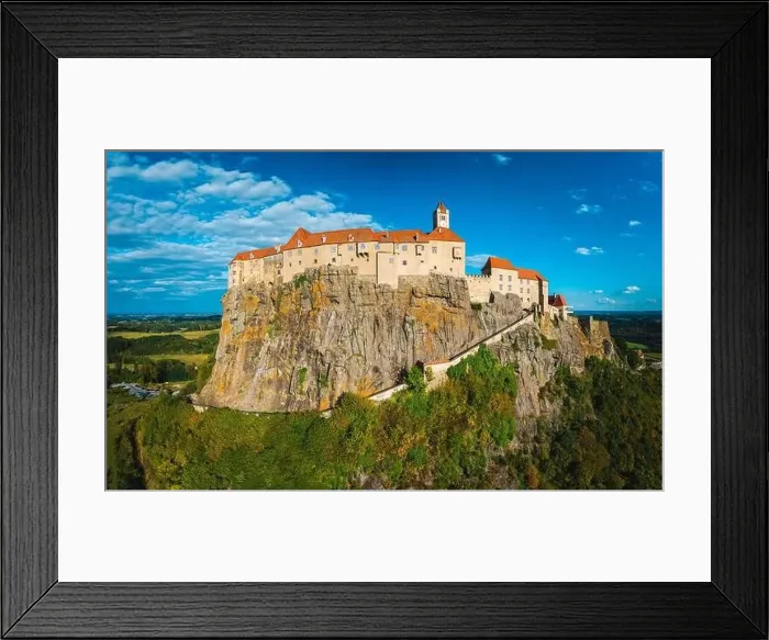 Framed Print : The Majestic Fortress of Riegersburg: A Bird's Eye View: Burg Riegersburg Framed Print : The Majestic Fortress of Riegersburg: A Bird's Eye View: Burg Riegersburg