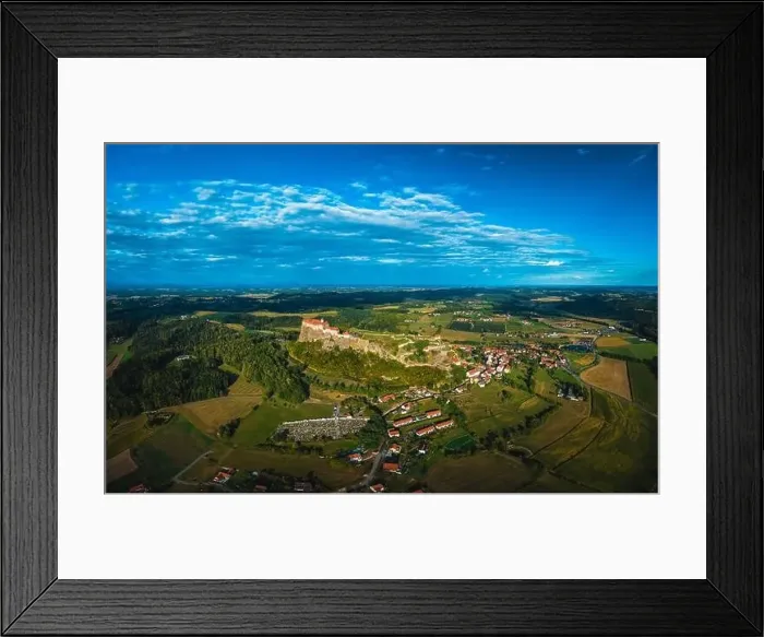 Framed Print : The Majestic Fortress of Riegersburg: A Bird's Eye View: Burg Riegersburg Framed Print : The Majestic Fortress of Riegersburg: A Bird's Eye View: Burg Riegersburg