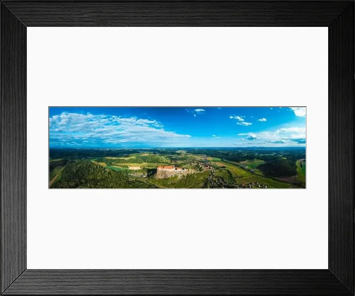 Framed Print : The Majestic Fortress of Riegersburg: A Bird's Eye View: Burg Riegersburg Framed Print : The Majestic Fortress of Riegersburg: A Bird's Eye View: Burg Riegersburg
