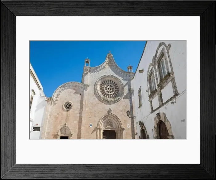 Framed Print : Ostuni aerial viwe, itria valley, apulia, italy Framed Print : Ostuni aerial viwe, itria valley, apulia, italy