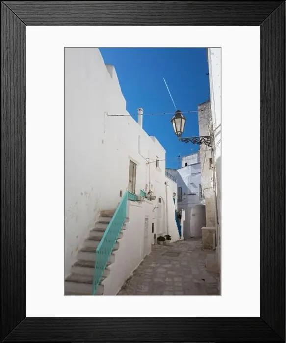 Framed Print : Ostuni aerial viwe, itria valley, apulia, italy Framed Print : Ostuni aerial viwe, itria valley, apulia, italy