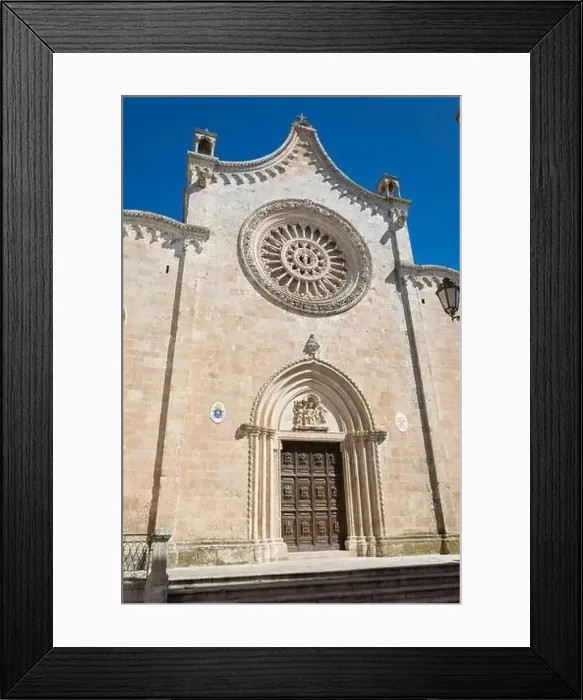 Framed Print : Ostuni aerial viwe, itria valley, apulia, italy Framed Print : Ostuni aerial viwe, itria valley, apulia, italy