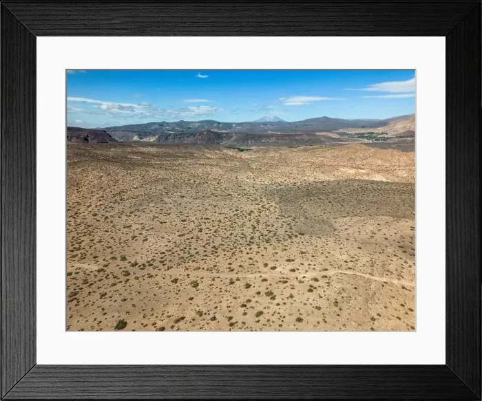 Framed Print : Aerial view of the remote Framed Print : Aerial view of the remote