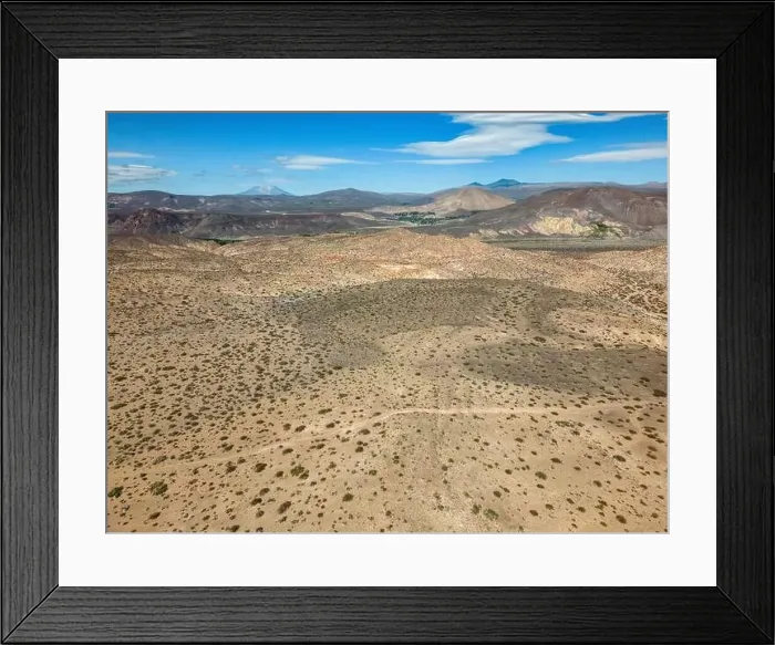 Framed Print : Aerial view of the remote Framed Print : Aerial view of the remote
