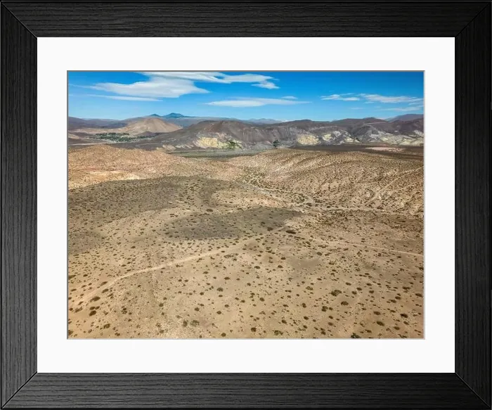 Framed Print : Aerial view of the remote Framed Print : Aerial view of the remote
