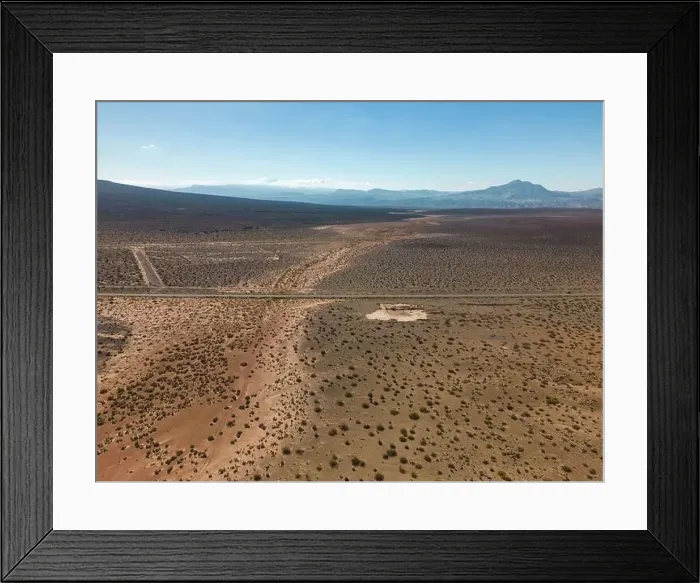 Framed Print : Aerial view of the remote Framed Print : Aerial view of the remote