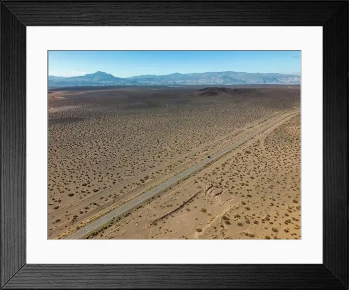 Framed Print : Aerial view of the remote Framed Print : Aerial view of the remote
