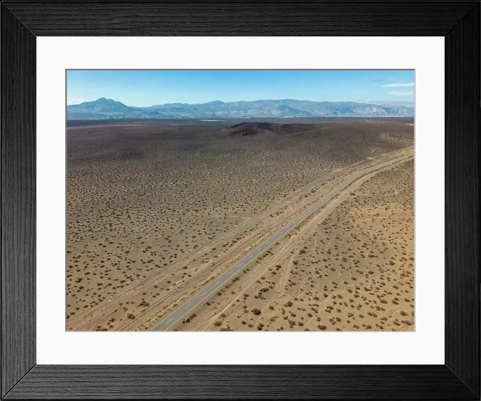 Framed Print : Aerial view of the remote Framed Print : Aerial view of the remote