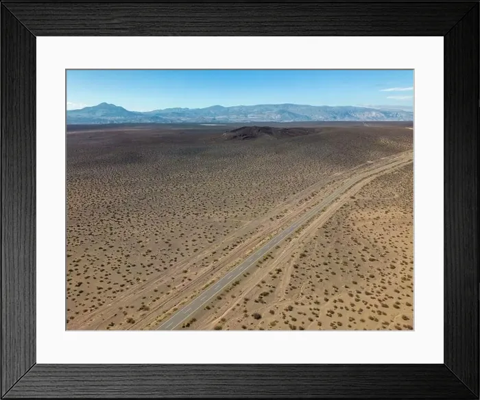 Framed Print : Aerial view of the remote Framed Print : Aerial view of the remote