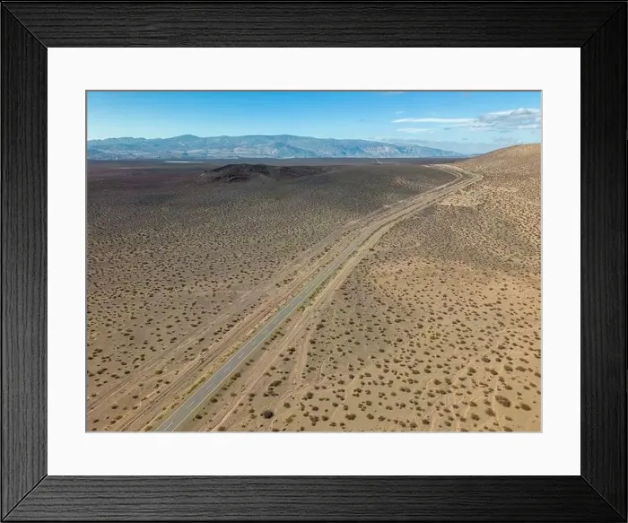 Framed Print : Aerial view of the remote Framed Print : Aerial view of the remote