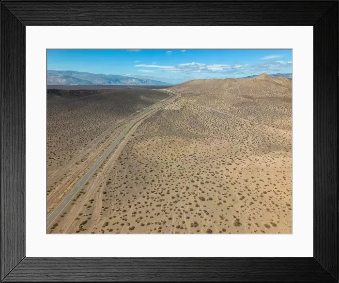 Framed Print : Aerial view of the remote Framed Print : Aerial view of the remote