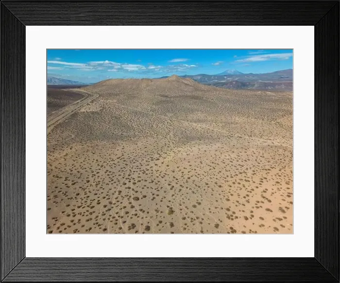 Framed Print : Aerial view of the remote Framed Print : Aerial view of the remote