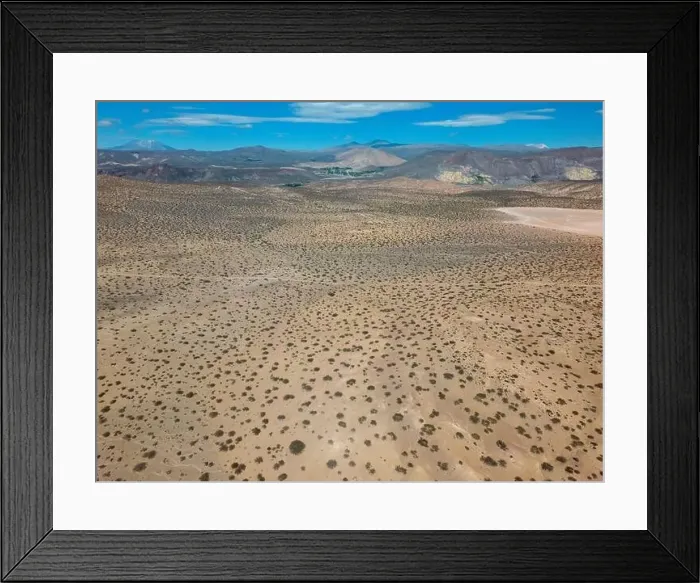 Framed Print : Aerial view of the remote Framed Print : Aerial view of the remote