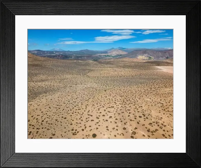 Framed Print : Aerial view of the remote Framed Print : Aerial view of the remote