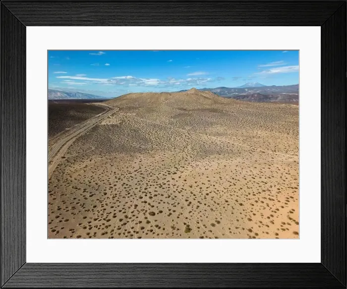 Framed Print : Aerial view of the remote Framed Print : Aerial view of the remote