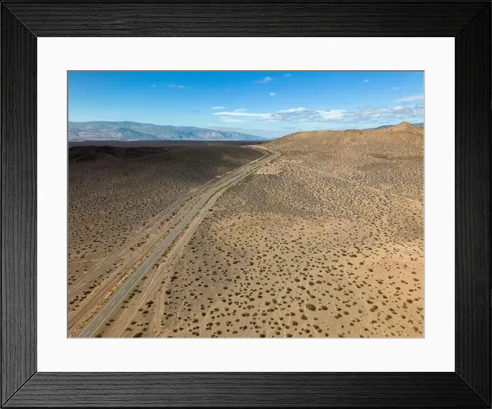 Framed Print : Aerial view of the remote Framed Print : Aerial view of the remote