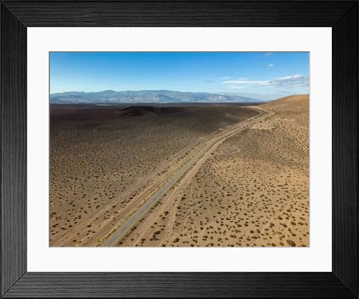 Framed Print : Aerial view of the remote Framed Print : Aerial view of the remote