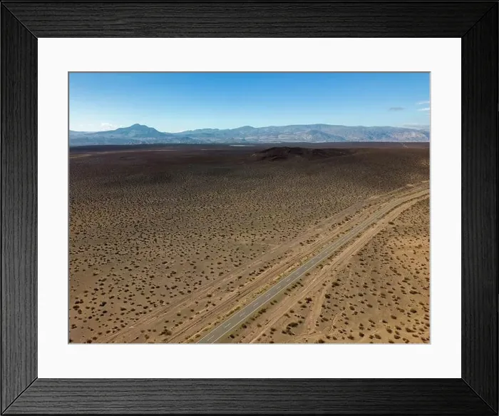 Framed Print : Aerial view of the remote Framed Print : Aerial view of the remote