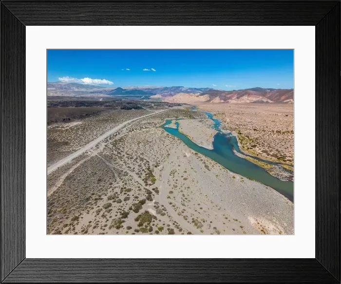 Framed Print : Aerial view of the remote Framed Print : Aerial view of the remote