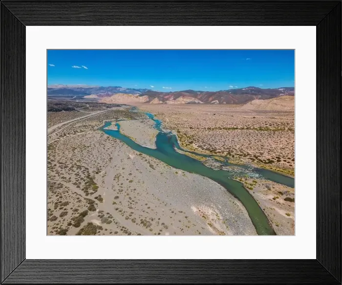 Framed Print : Aerial view of the remote Framed Print : Aerial view of the remote