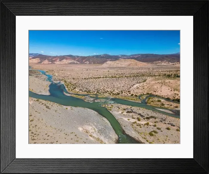 Framed Print : Aerial view of the remote Framed Print : Aerial view of the remote