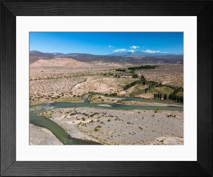 Framed Print : Aerial view of the remote Framed Print : Aerial view of the remote