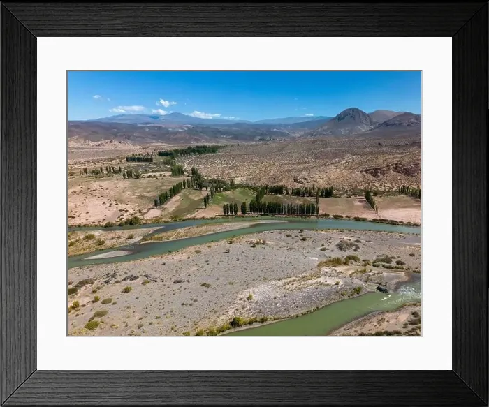 Framed Print : Aerial view of the remote Framed Print : Aerial view of the remote
