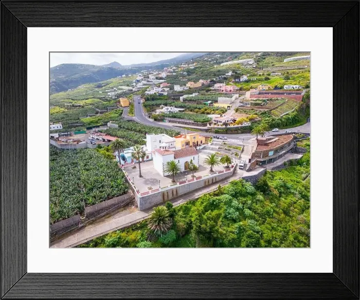 Framed Print : Aerial view of Los Tilos bridge near Los Sauces at La Palma Island, Canary Islands, Spain Framed Print : Aerial view of Los Tilos bridge near Los Sauces at La Palma Island, Canary Islands, Spain