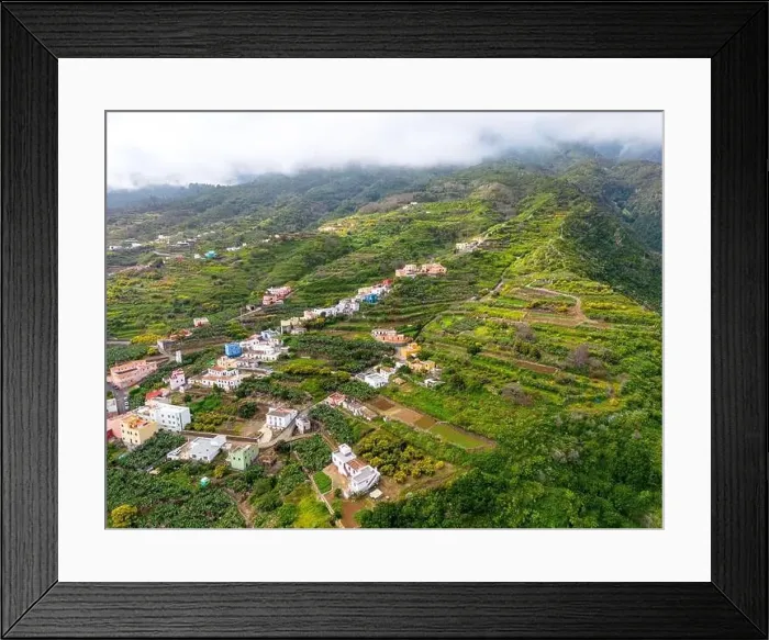 Framed Print : Aerial view of Los Tilos bridge near Los Sauces at La Palma Island, Canary Islands, Spain Framed Print : Aerial view of Los Tilos bridge near Los Sauces at La Palma Island, Canary Islands, Spain