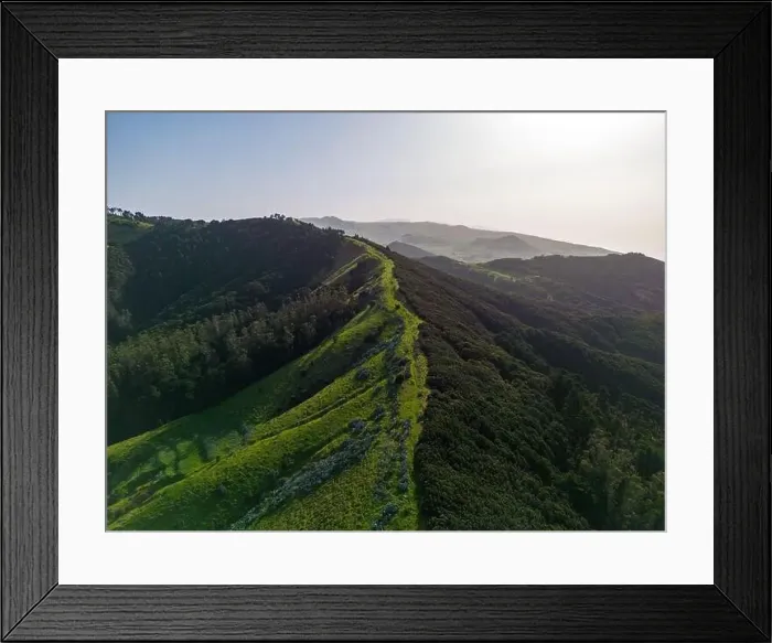 Framed Print : Aerial View at Green Volcanic Hills near Villa de Valverde at El Hierro Island. Canary Island, Spain Framed Print : Aerial View at Green Volcanic Hills near Villa de Valverde at El Hierro Island. Canary Island, Spain