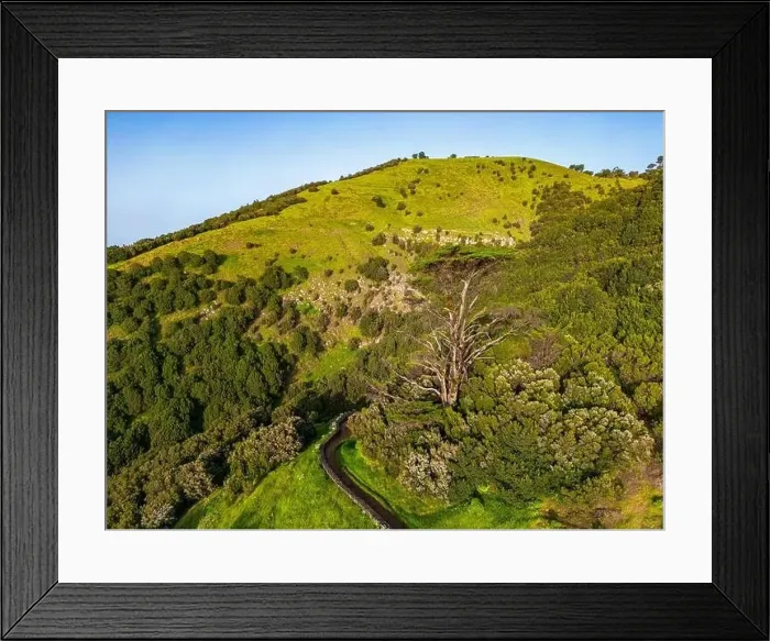 Framed Print : Aerial View at Green Volcanic Hills near Villa de Valverde at El Hierro Island. Canary Island, Spain Framed Print : Aerial View at Green Volcanic Hills near Villa de Valverde at El Hierro Island. Canary Island, Spain