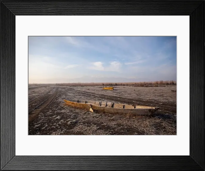 Framed Print : Afyonkarahisar Province, Eber lake dries up due to drought Framed Print : Afyonkarahisar Province, Eber lake dries up due to drought