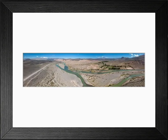Framed Print : Aerial view of the remote Framed Print : Aerial view of the remote