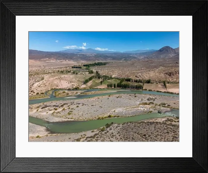 Framed Print : Aerial view of the remote Framed Print : Aerial view of the remote
