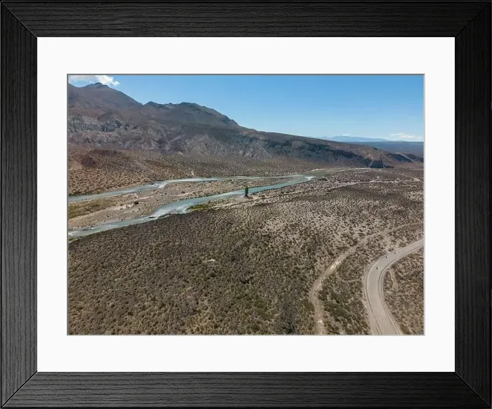 Framed Print : Aerial view of the remote Framed Print : Aerial view of the remote