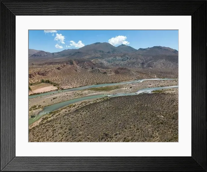 Framed Print : Aerial view of the remote Framed Print : Aerial view of the remote