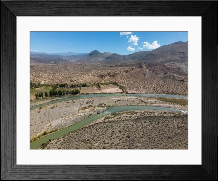 Framed Print : Aerial view of the remote Framed Print : Aerial view of the remote