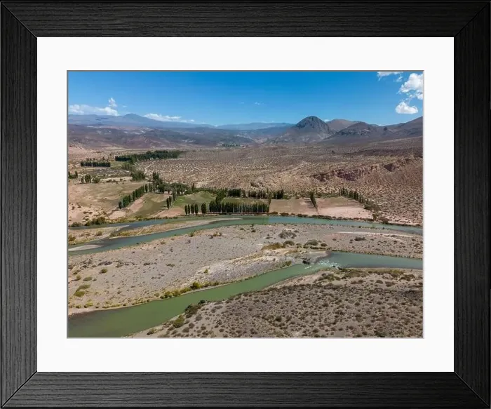 Framed Print : Aerial view of the remote Framed Print : Aerial view of the remote