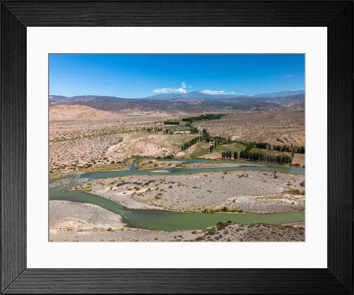 Framed Print : Aerial view of the remote Framed Print : Aerial view of the remote