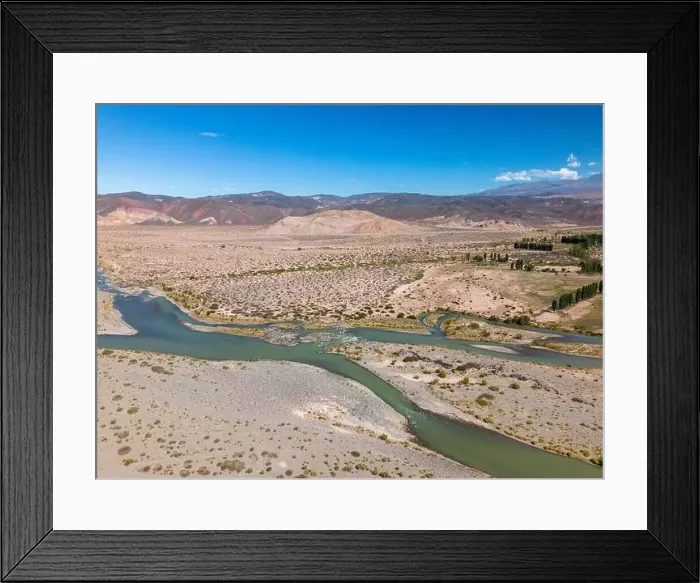 Framed Print : Aerial view of the remote Framed Print : Aerial view of the remote