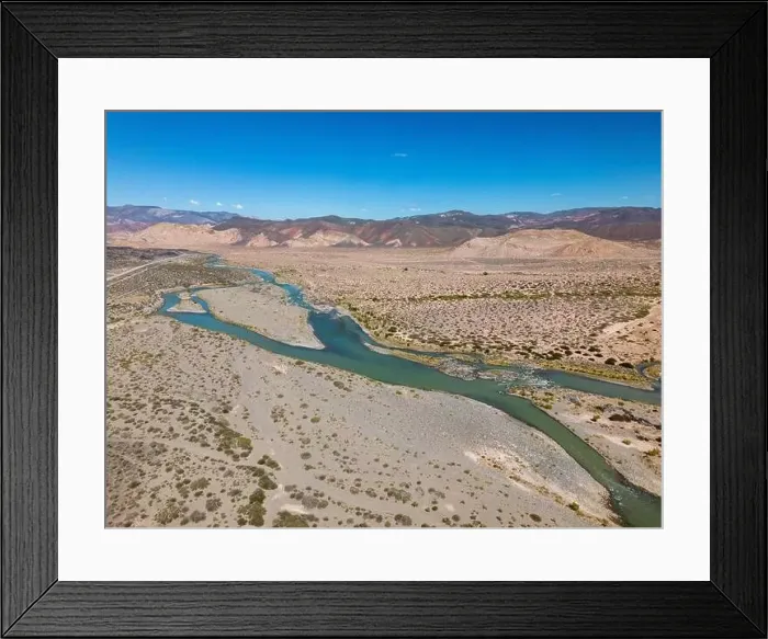 Framed Print : Aerial view of the remote Framed Print : Aerial view of the remote