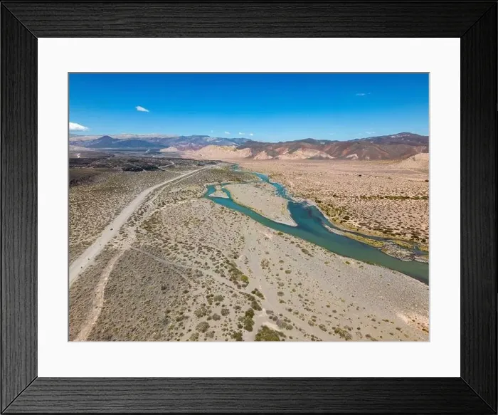 Framed Print : Aerial view of the remote Framed Print : Aerial view of the remote