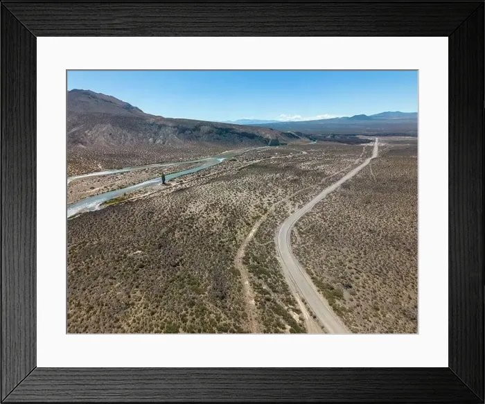 Framed Print : Aerial view of the remote Framed Print : Aerial view of the remote