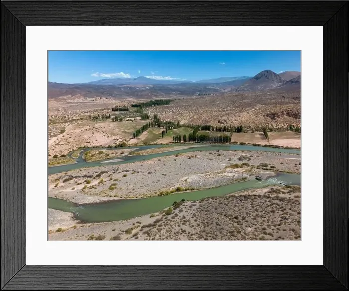 Framed Print : Aerial view of the remote Framed Print : Aerial view of the remote