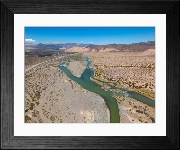 Framed Print : Aerial view of the remote Framed Print : Aerial view of the remote