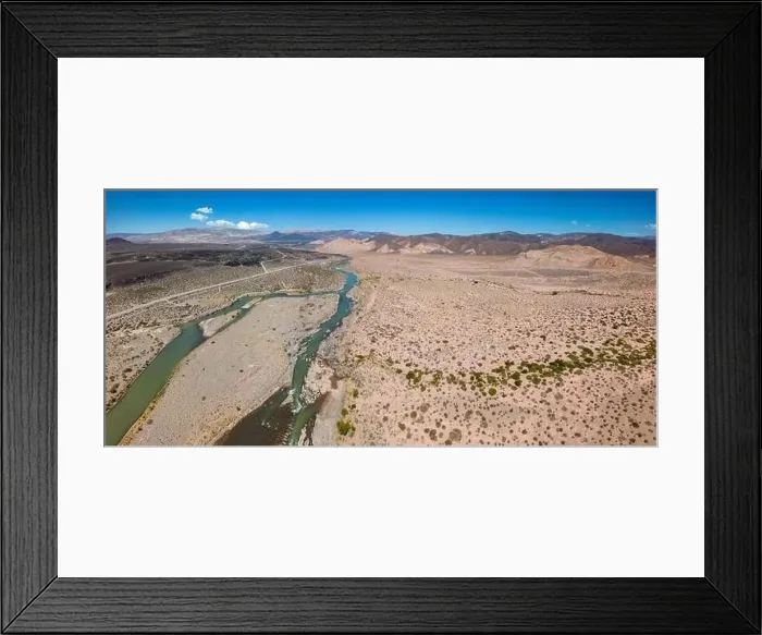 Framed Print : Aerial view of the remote Framed Print : Aerial view of the remote