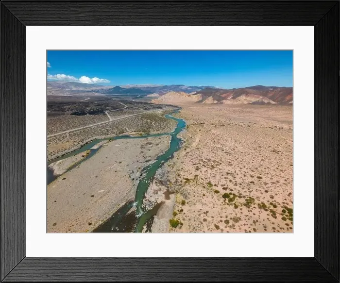 Framed Print : Aerial view of the remote Framed Print : Aerial view of the remote