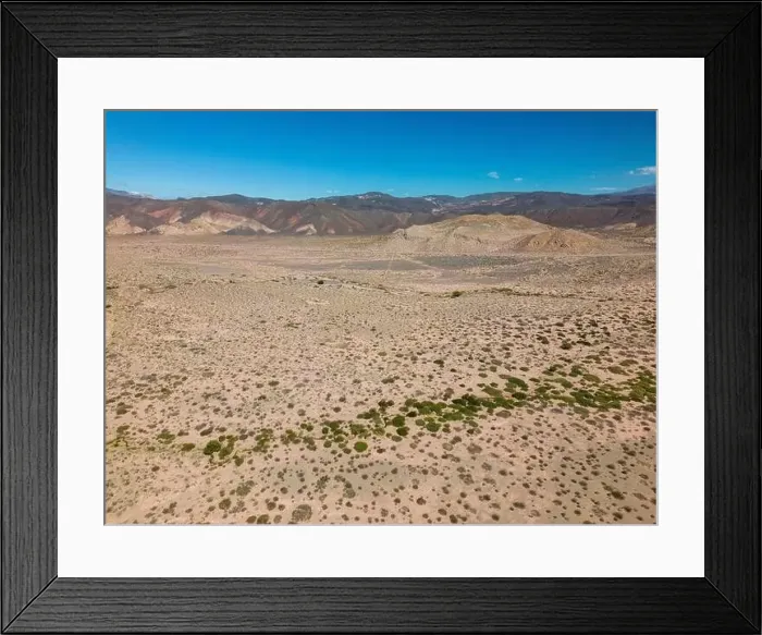 Framed Print : Aerial view of the remote Framed Print : Aerial view of the remote